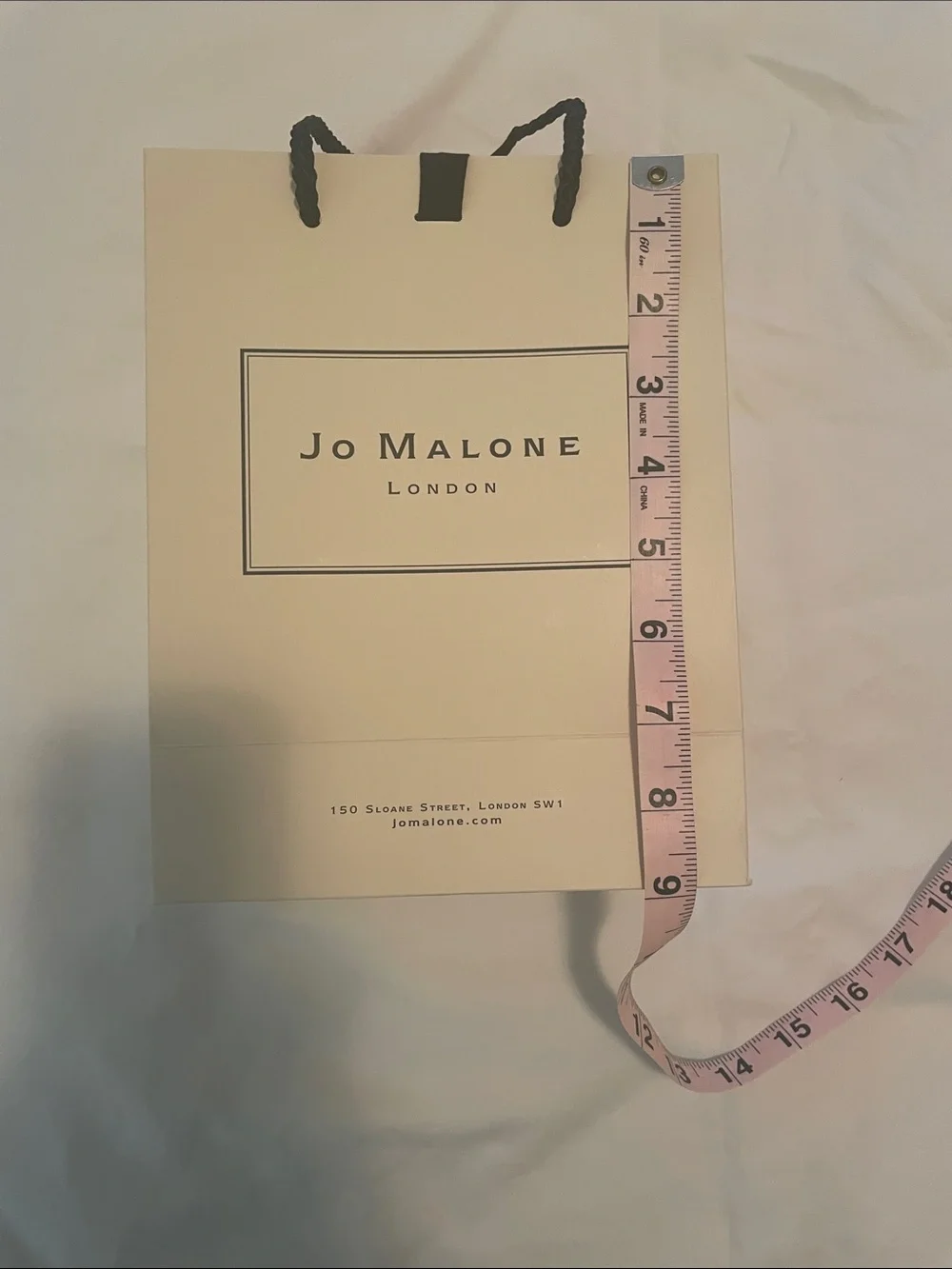 Jo Malone Cream Gift Bag with Black Rope Handles